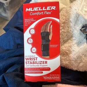 Black Comfort Flex Wrist Stabilizer